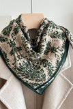 Patterned Square Neck Scarf