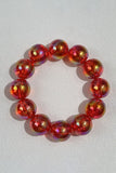 Iridescent Bead and Translucent Resin Bangle