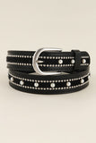 Pearl Stud Buckle Belt