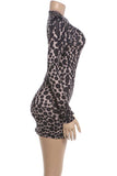 Sheer Polka Dot Long Sleeve Mini Dress