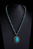 Turquoise Pendant Layered Necklace