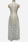 Sleeveless A-Line Evening Dress