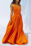 Halter Maxi Dress with Flowing Design