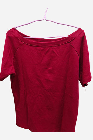 Off-Shoulder Fitted T-Shirt