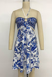 Halter Neck Cutout Vacation Dress