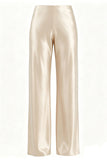 High-Waist Wide-Leg Casual Pants