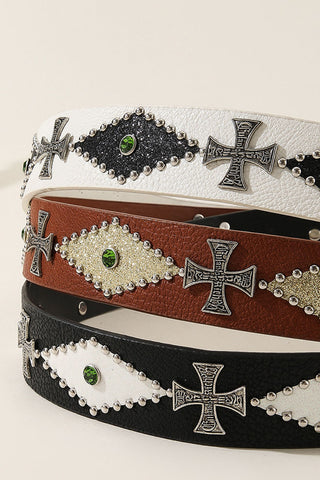 Cross Buckle Belt