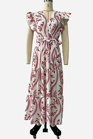 Casual Maxi Dress with Puffed Sleeves