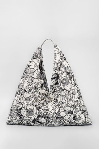 Graffiti Print Drawstring Tote