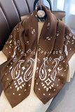 Paisley Print Square Scarf