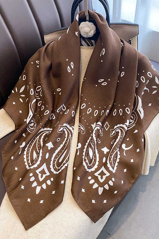 Paisley Print Square Scarf
