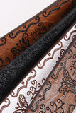 Embossed Floral Western Belt