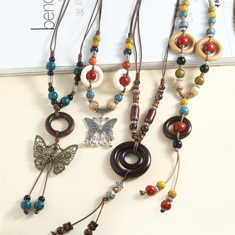 Beaded Pendant Necklace