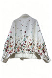 Floral Sequin Denim Jacket