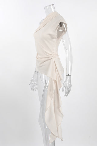 Draped Asymmetric Tank Top