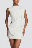 Draped Design Casual Dress