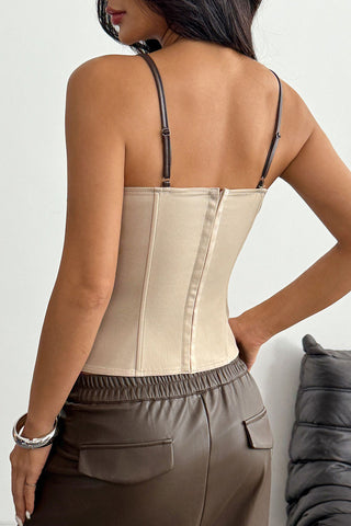 Sweetheart Neck Ruched Bust Cami