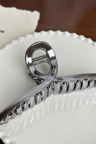 Metallic Bow Star Rectangle Hair Clip