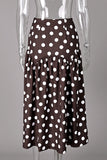 Polka Dot Midi Skirt