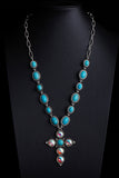 Turquoise Pendant Layered Necklace