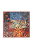 Patchwork Floral Print Square Scarf