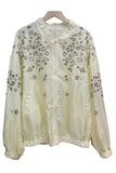 Embellished Floral Bomber Jacket