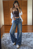 Charm Wide-Leg Baggy Jeans