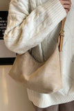 Suede Slouchy Shoulder Bag