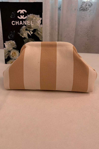 Geometric Stripe Cosmetic Bag