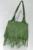 Braid-Handle Fringe Tote