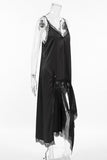 Lace-Trim Casual Layered Dress