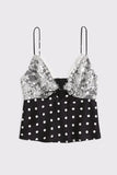 Lace and Polka Dot Camisole