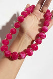 Polished Beaded Statement Necklace