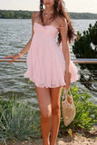 Flowy Spaghetti Strap Mini Dress