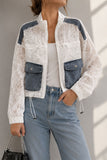 Lace and Denim Contrast Jacket