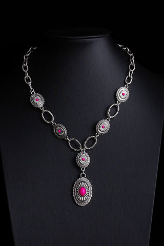 Turquoise Pendant Layered Necklace
