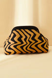Zigzag Pattern Woven Pouch Bag