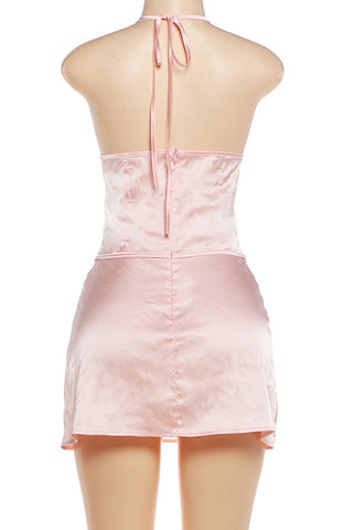 Corset Halter Mini Dress