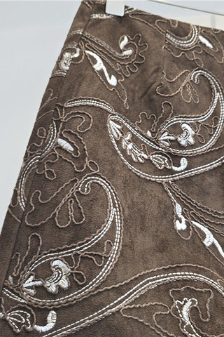 Paisley A-Line Mini Skirt