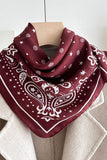 Patterned Square Neck Scarf