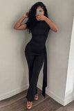 Ruched High-Waist Pants Set