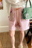 Floral Pocket Drawstring Shorts