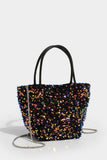 Sequin Bucket Bag with Chain Strap