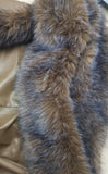 Asymmetric Faux Fur Mini Dress