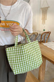 Gingham Everyday Carryall Tote Bag