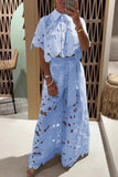 Floral Lace Pants Set