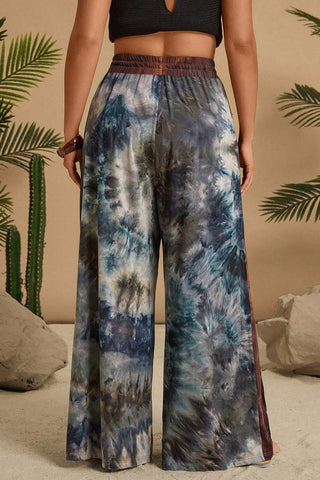 Drawstring Wide-Leg Casual Pants