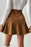 High-Waist A-Line Flare Mini Skirt