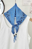 Paisley Print Fringed Scarf