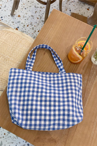 Gingham Everyday Carryall Tote Bag